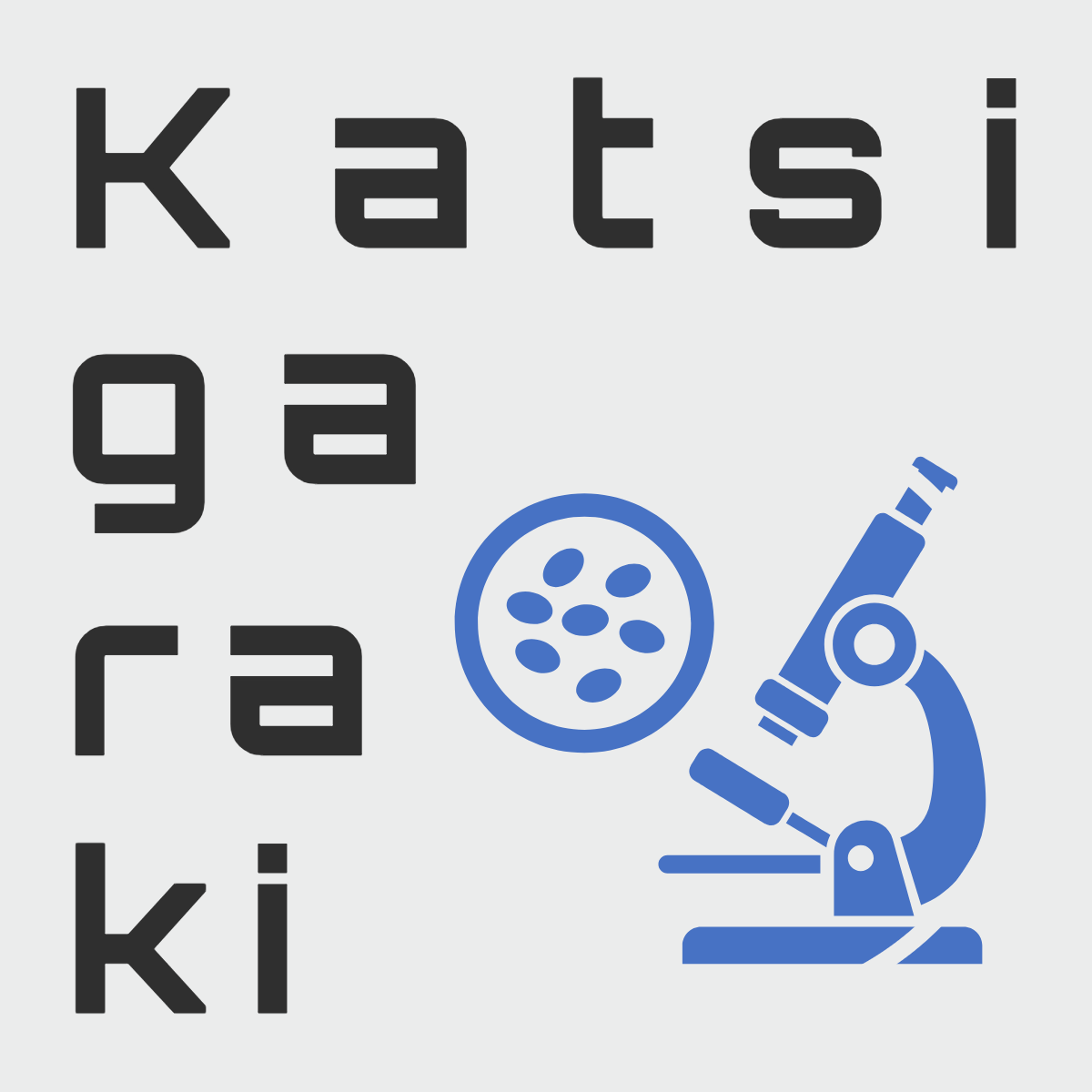 logo of katsigaraki with microscope image